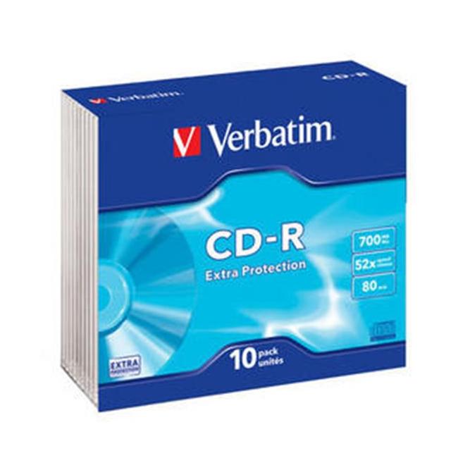 [VE433470] Verbatim CD-R 700MB Extra protection surface slim 52x