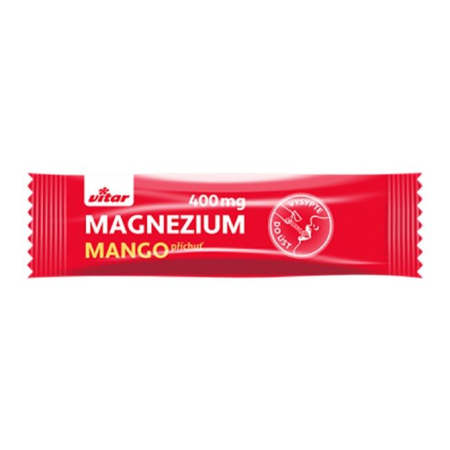 Vitar MAGNOSIUM 400 mg+ vitamíny B6 a C s příchutí manga, (20sáčků)
