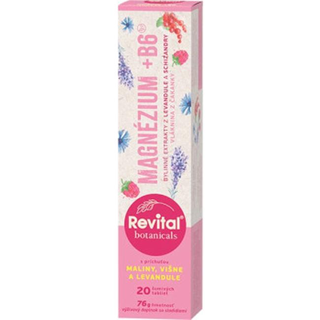 Revital Botanicals Magnesium + B6, 20 šumivých tablet
