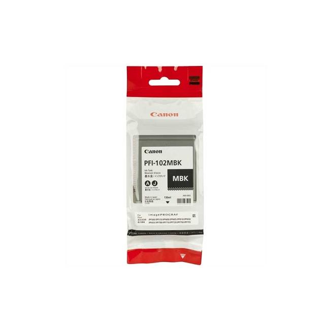 Inkoustová náplň Canon PFI-102BK pro iPF500/600/700 LP17/24 black (130 ml)