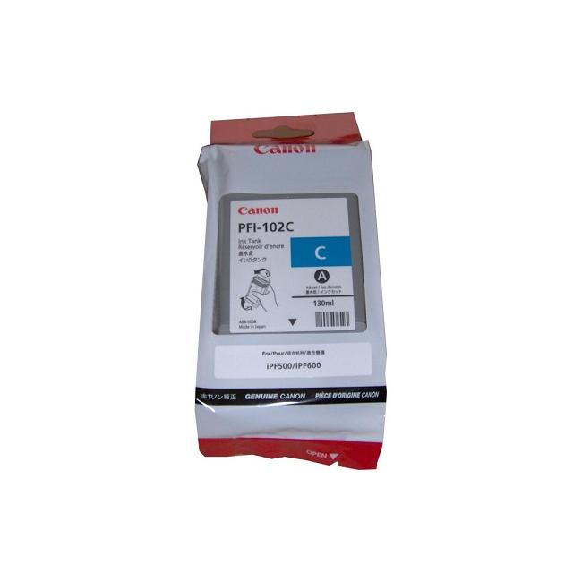 [CA005795] Inkoustová náplň Canon PFI-102C pro iPF 500/600/700 LP17/24 cyan (130 ml)