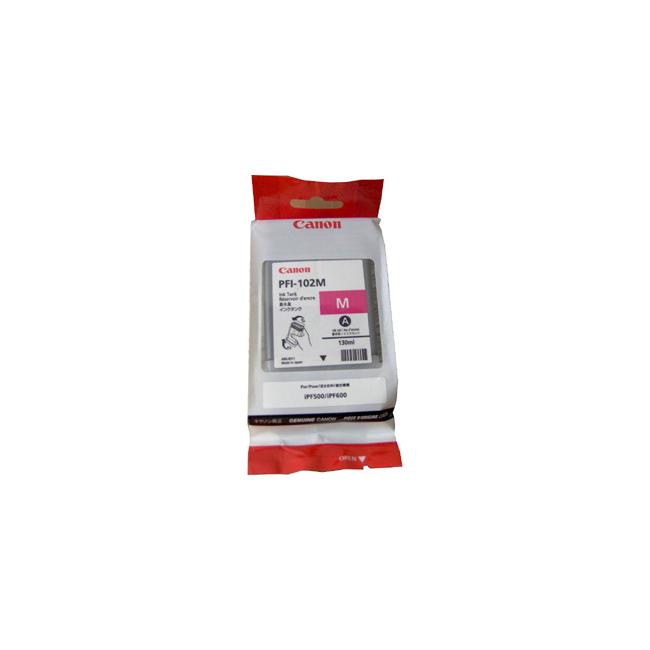 Inkoustová náplň Canon PFI-102M pro iPF 500/600/700 LP17/24 magenta (130 ml)
