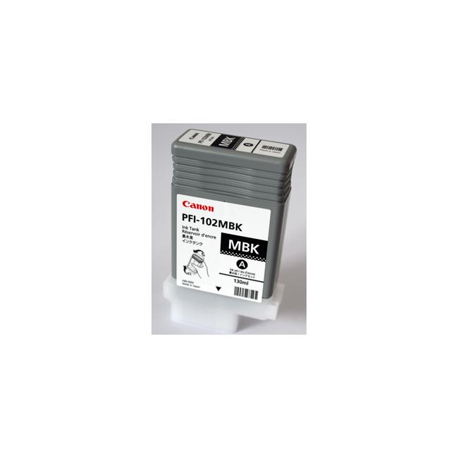 [CA005797] Inkoustová náplň Canon PFI-102MBK pro iPF500/600/700 LP17/24 matte black (130 ml)
