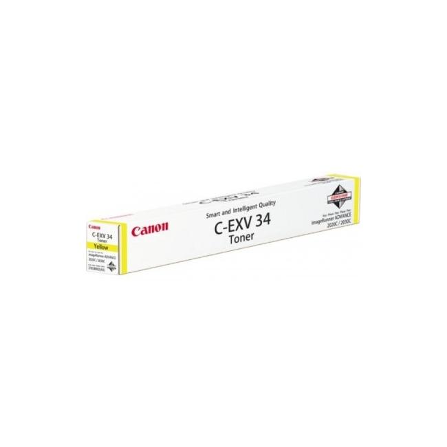 Toner Canon C-EXV34 žlutý (19.000 str.) pro iRAC2020L/iRAC2020i/iRAC2030L/iRAC2030i