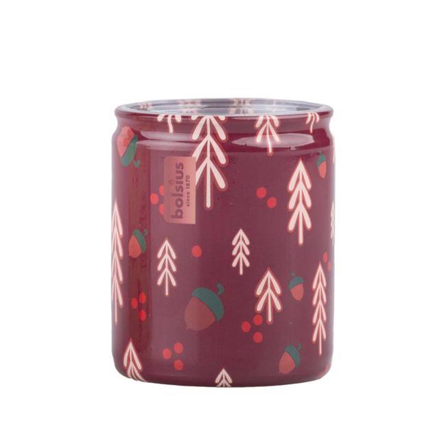 [XM042641] Bolsius sklo 68x80 mm Stromečky, vonná svíčka