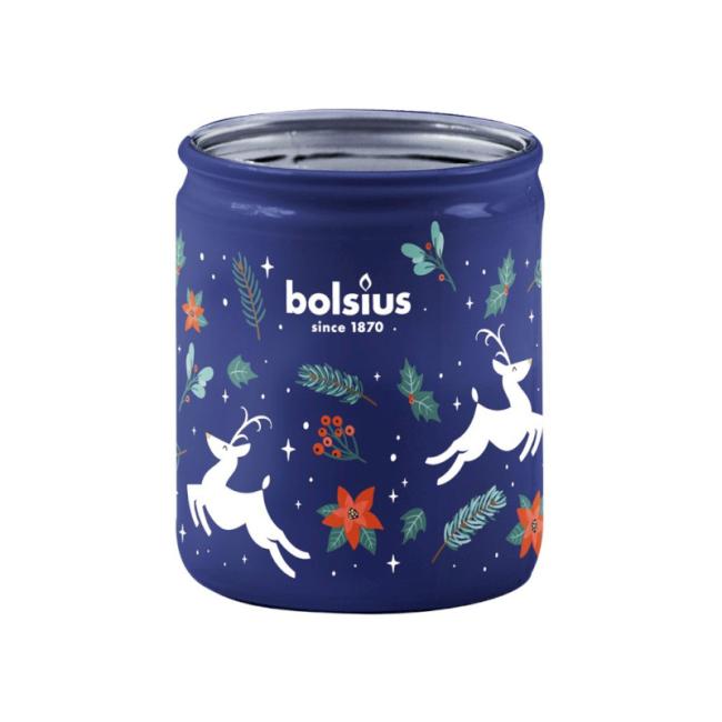 [XM044190] Bolsius Glass 68x80mm Soba a cesmína, vonná svíčka