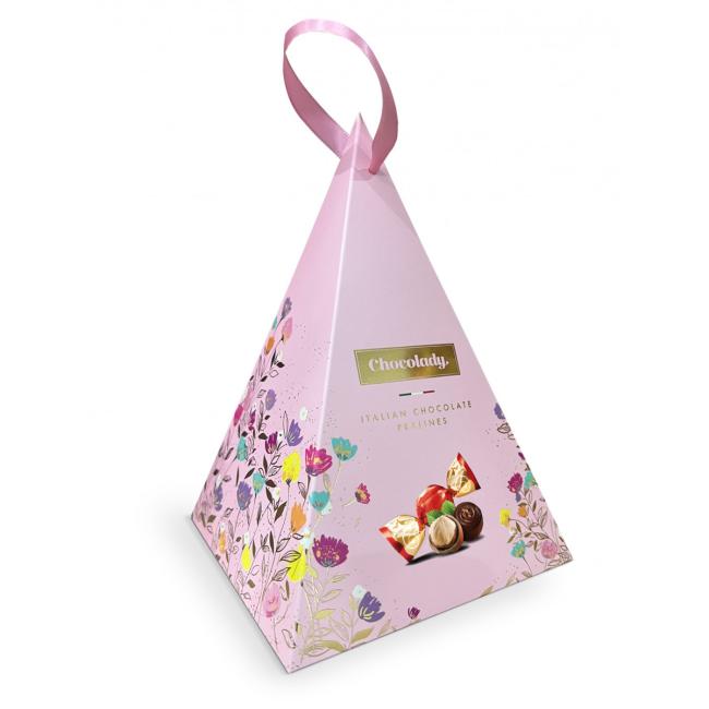 [XM123021] Chocolady Pyramida růžová 130g