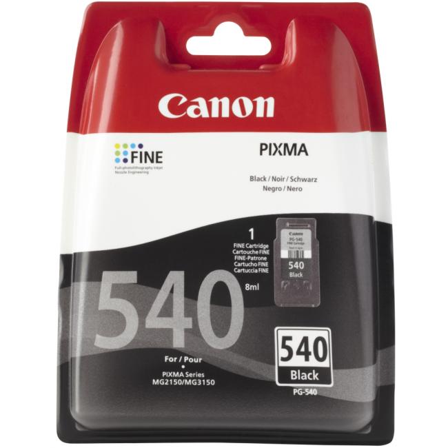 Inkoustová náplň Canon PG-540 pro MG 2150/3150 black (180 str.)