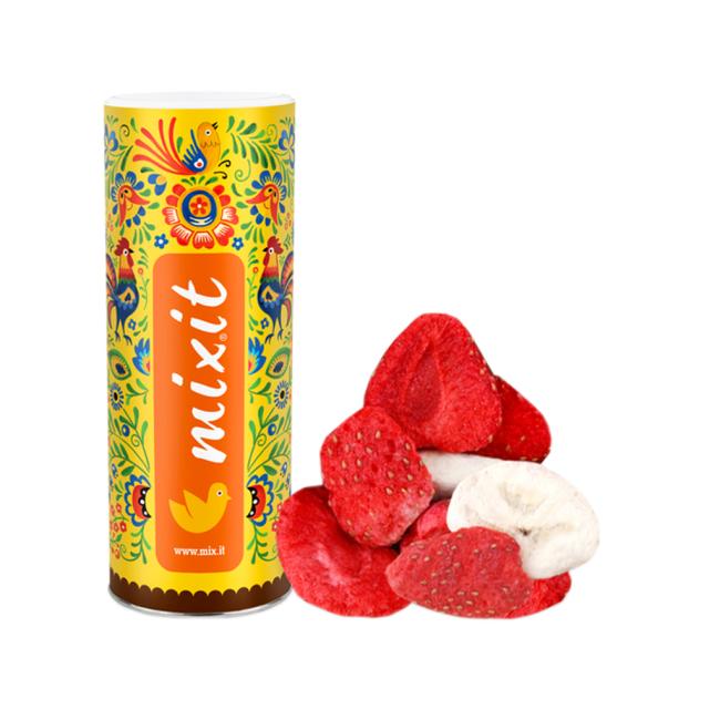[XM200060] Velké křupavé ovoce - banán a jahoda 160g