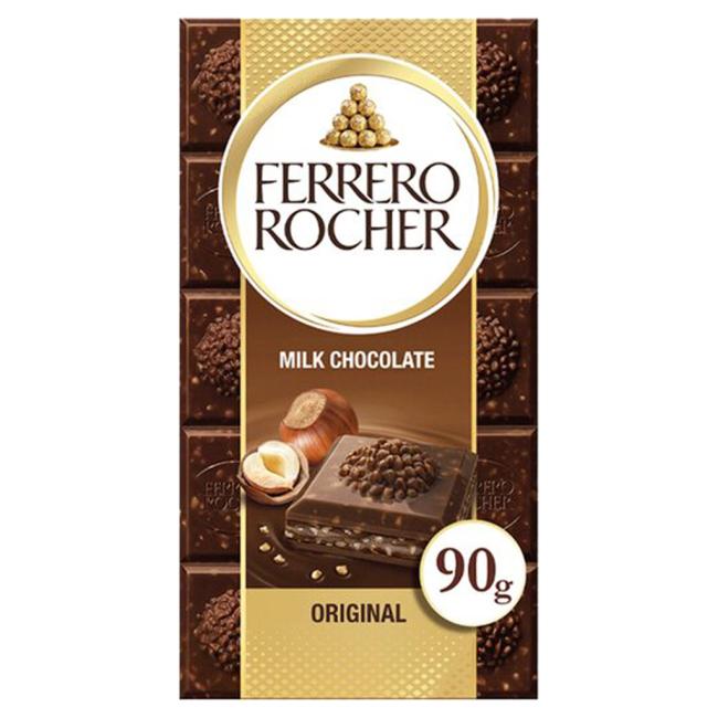 Ferrero Rocher mléčná čokoláda 90 g