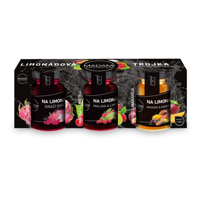 MADAMI Limonáda tři ovoce 3 x 60g