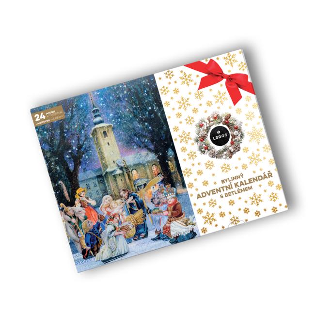 LEROS bylinkový adventní kalendář s Betlémem (24 sáčků)