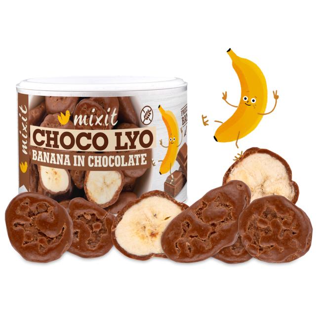 Mixit Křupavé banány v čokoládě 170g