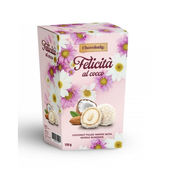 [XM487620] Čokoláda FELICITA kokosově mandlová 150g