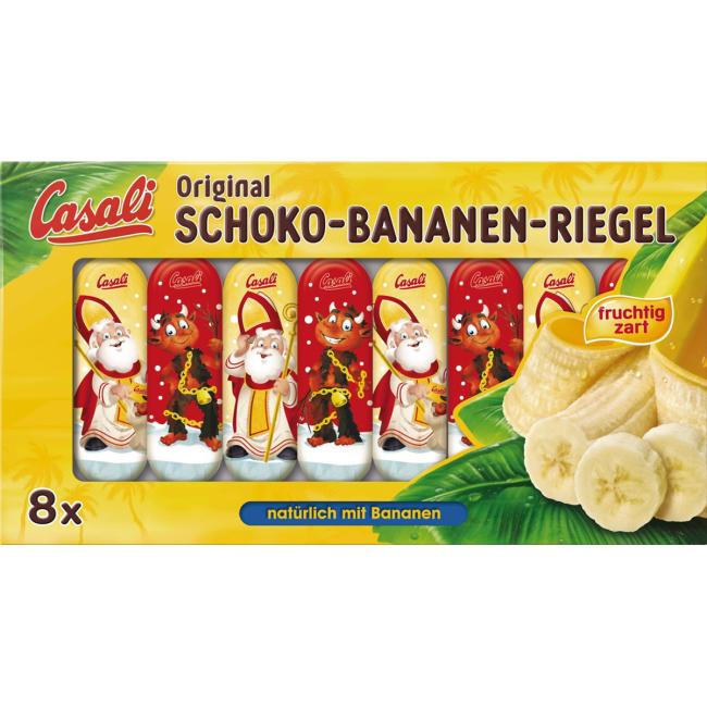 [XM564921] Casali Banány v čokoládě Mikuláš a čert 110g