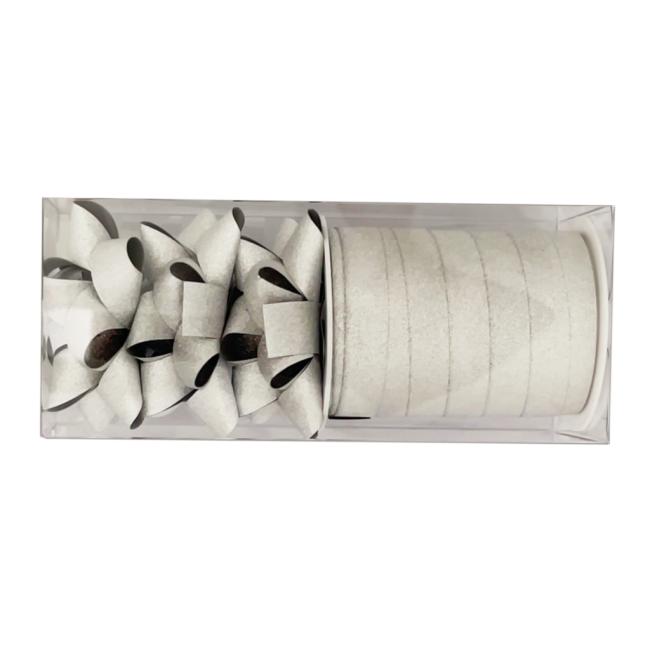 [XX060400] Malá vánoční souprava na balení dárků stříbrná