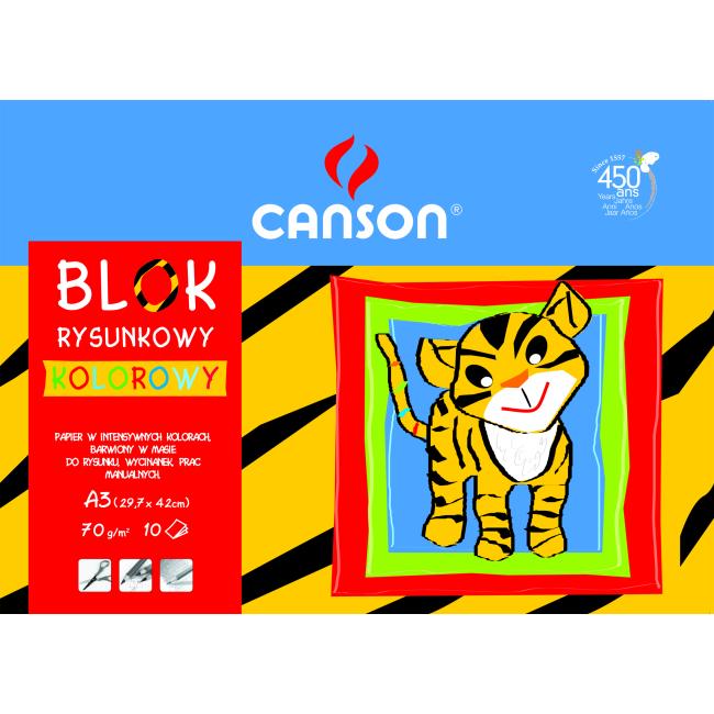 Barevný papír A3, mix 10 barev, 80g 'Škola'