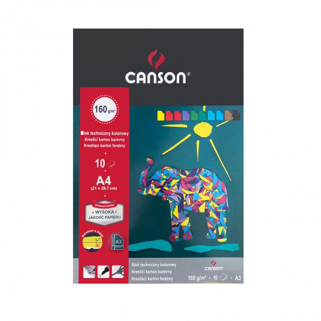 [XX666173] Výkresy - blok A4, mix 10 barev, 160g, 'Sport'