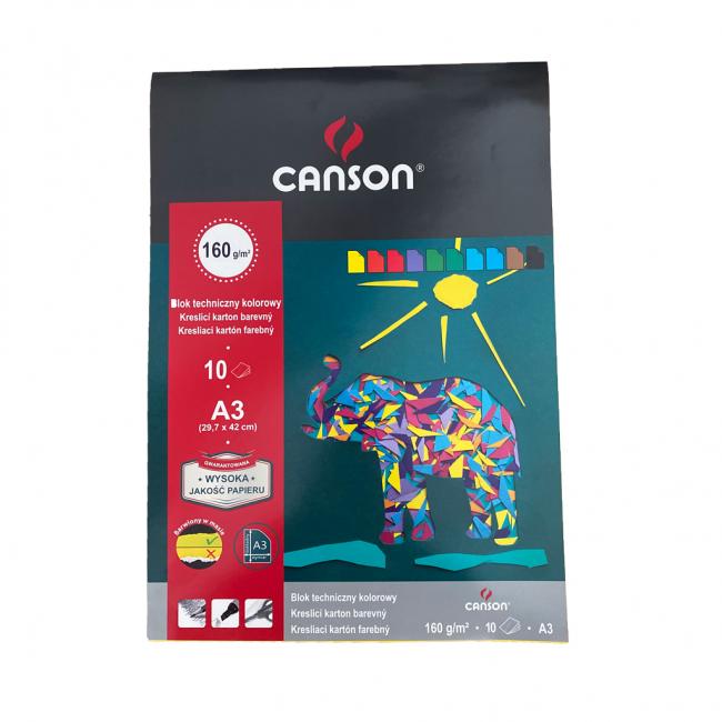 [XX666174] Výkresy - blok A3, mix 10 barev, 160 g, 'Sport'