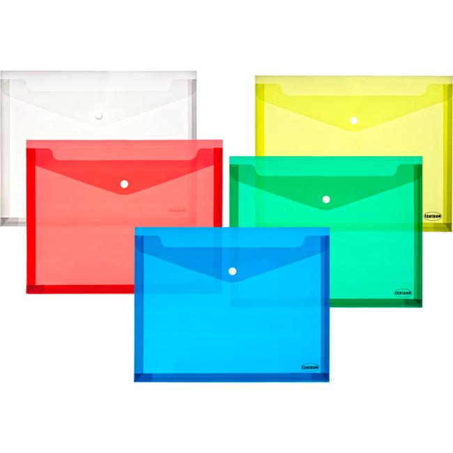 Plastový obal A4 s cvočkem mix barev rozšířený