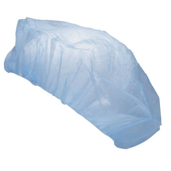 Jednorázová čepice skládaná modrá (100 ks)