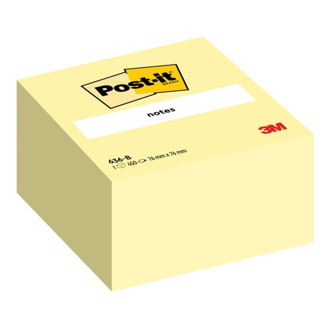[MM063670-C] Samolepící bloček Post-it 76x76 žlutá 450l (Smluvní)