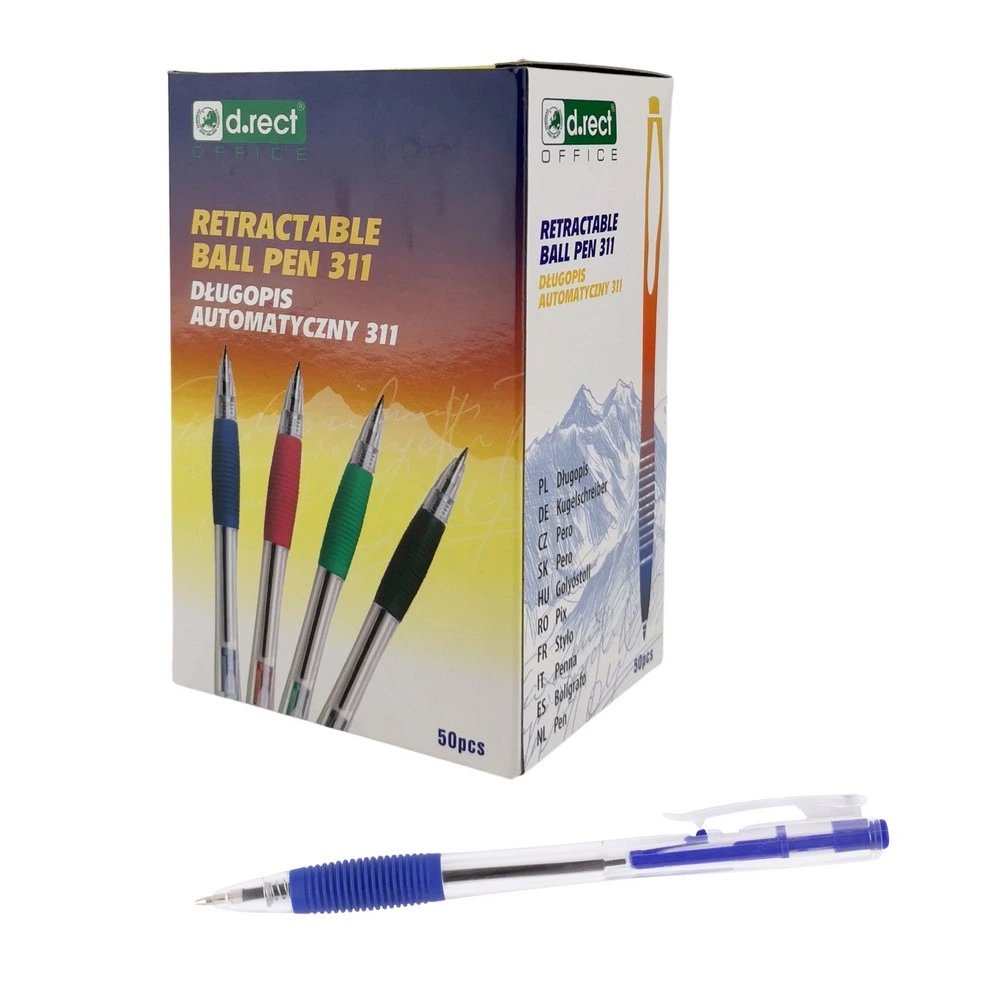 Kuličkové pero D.rect 311 modré