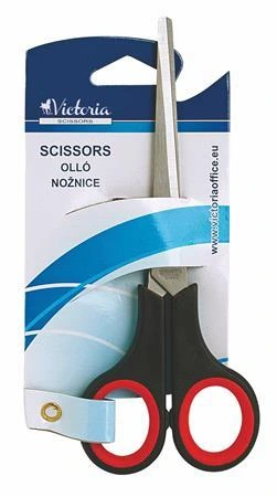 [IKVO01] Nůžky, kancelářské, 16 cm, VICTORIA OFFICE, černá