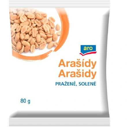 [PT598720] Pražené solené arašídy Aro 80g
