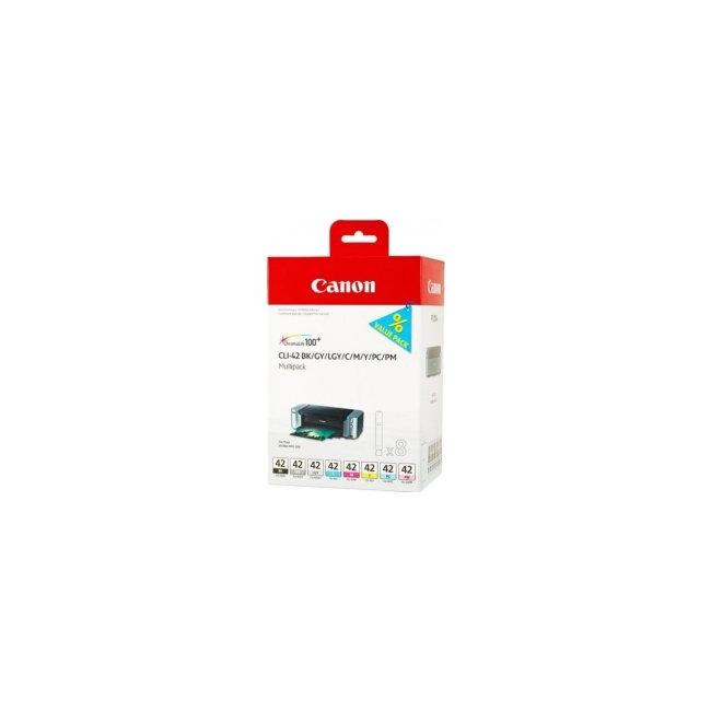 Inkoustová náplň Canon CLI-42 multiPack BK/GY/LGY/C/M/Y/PC/PM pro PIXMA Pro 100