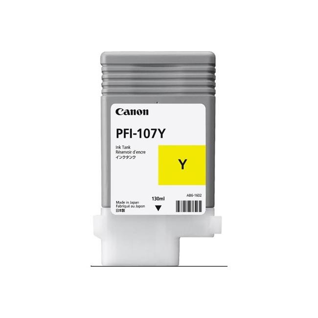 Inkoustová náplň Canon PFI-107Y pro iPF 670/680/685/780/785 yellow (130 ml)