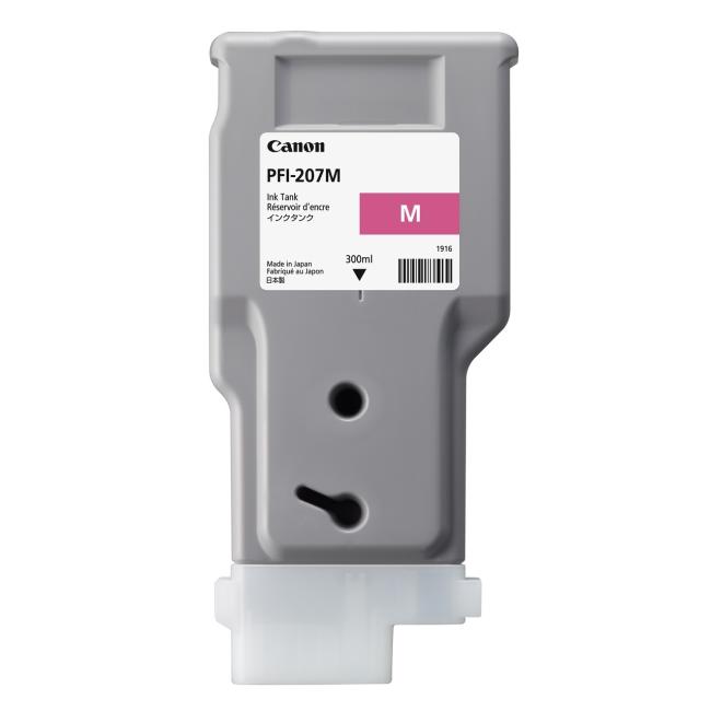 Inkoustová náplň Canon PFI-207M pro iPF680/685/780/785 magenta (300 ml)
