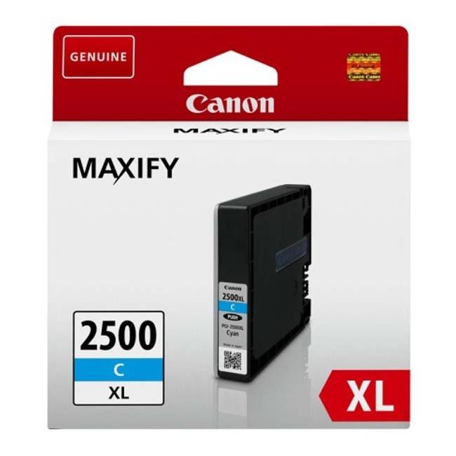 Inkoustová náplň Canon PGI-2500C pro MAXIFY iB4050/MB5050/MB5350 cyan XL (1.755 str.)