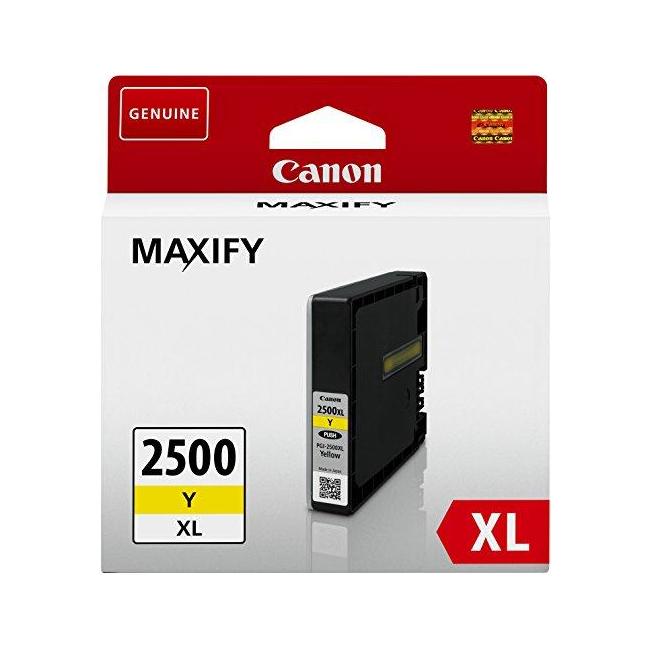 [CA030322] Inkoustová náplň Canon PGI-2500Y pro MAXIFY iB4050/MB5050/MB5350 yellow XL (1.520 str.)