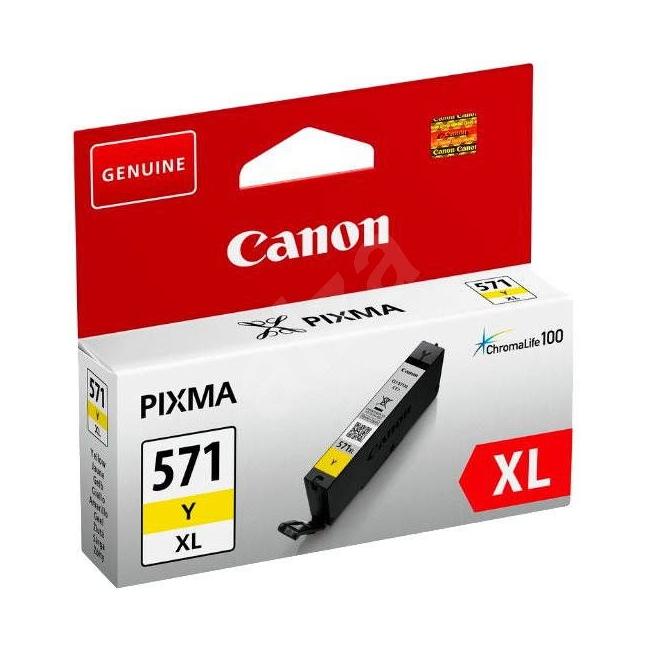 Inkoustová náplň Canon CLI-571Y pro MG 5750/5751/6850/6851/7750/7751 yellow XL (11 ml)