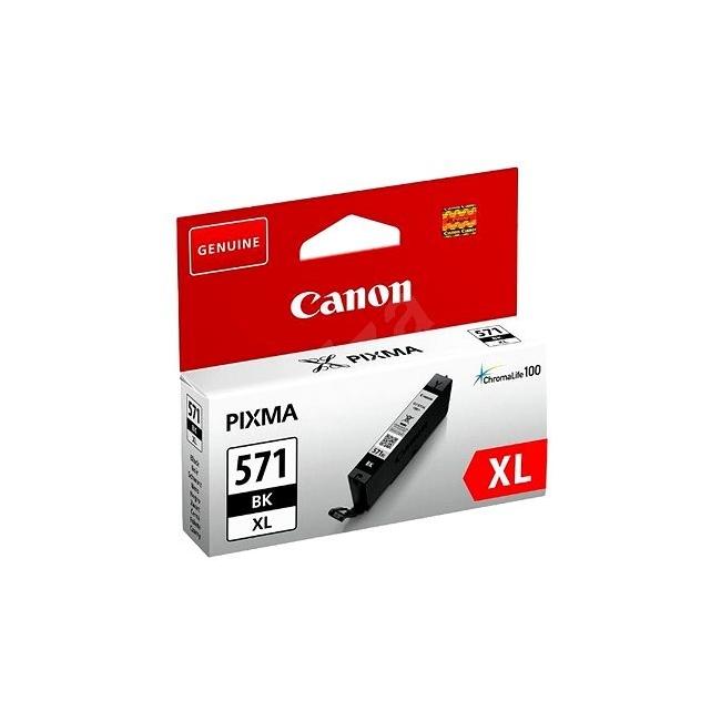 Inkoustová náplň Canon CLI-571BK pro MG 5750/5751/6850/6851/7750/7751 black XL (11 ml)