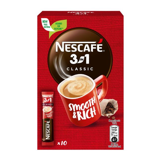 [PT502008-C] Káva NESCAFÉ Classic 3v1 instantní 10 x 16,5 g (Smluvní)