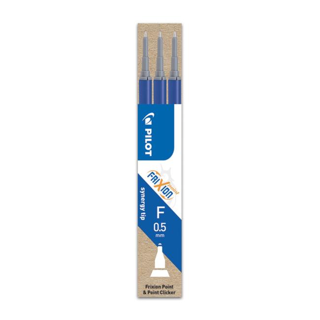 Náhradní náplň do gumovacího rolleru PILOT Frixion Point 0,5 mm modrá 3ks (Smluvní)