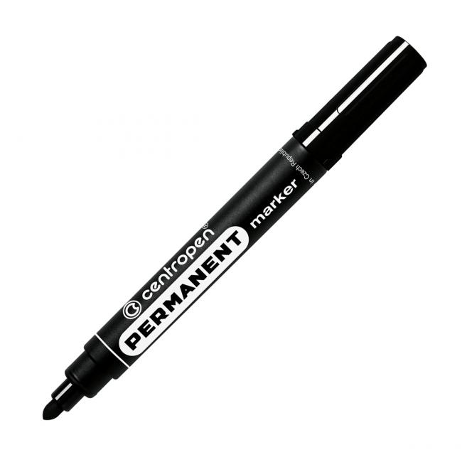 [CE856610-C] Permanentní popisovač Centropen 8566 černý (Smluvní)