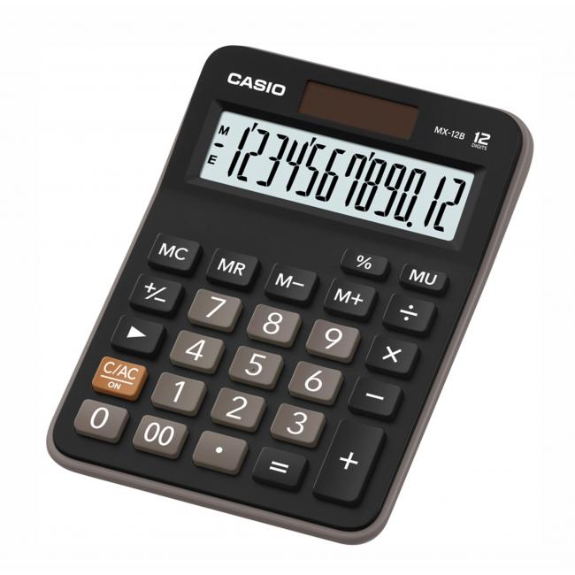 [CS011337-C] Kalkulačka Casio MX-12B stolní černá (Smluvní)
