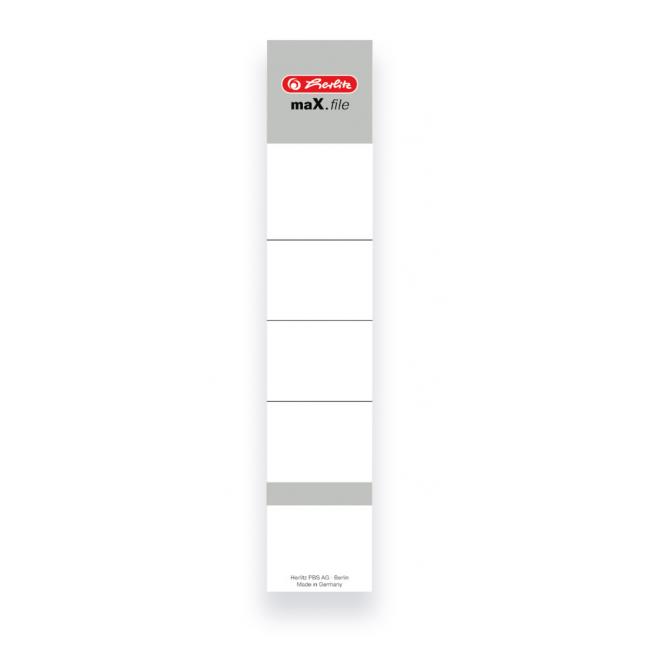 Štítek zádový samolepící Herlitz 5cm bílý 10ks (Smluvní)