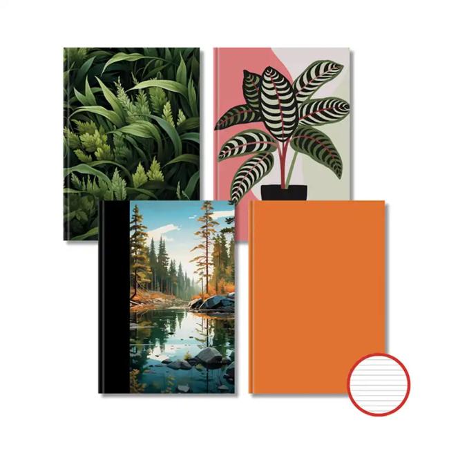 Záznamová kniha A5 96 listů linkovaná, mix motivů (Smluvní)