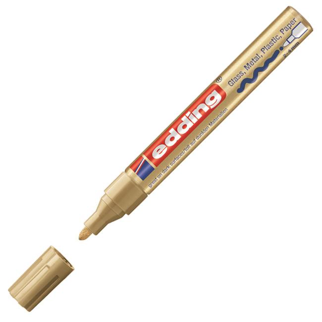 Lakový popisovač edding 750 zlatý (Smluvní)