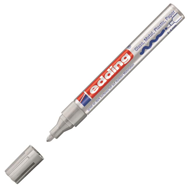 Lakový popisovač edding 750 stříbrný (Smluvní)