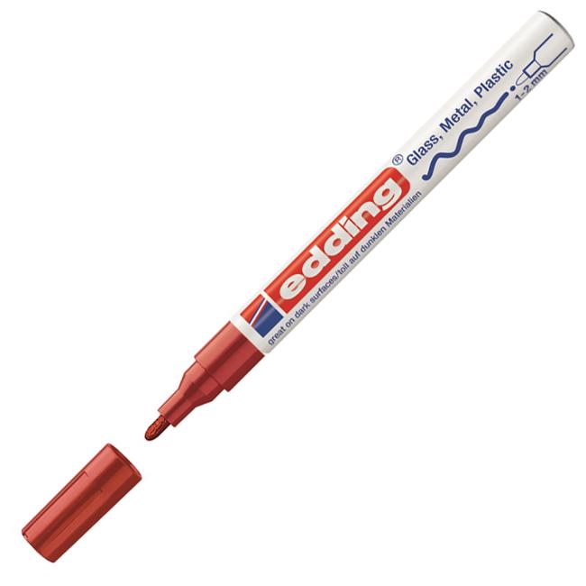 Lakový popisovač edding 751 červený (Smluvní)