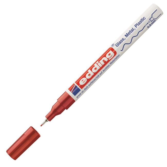 Lakový popisovač edding 780 červený (Smluvní)