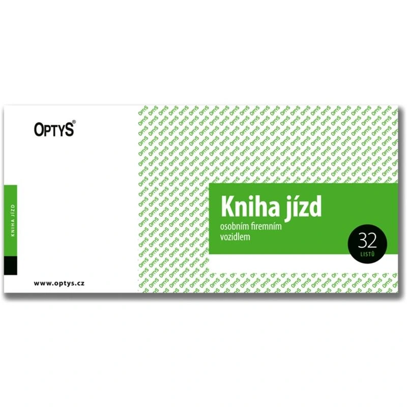 [TLCZ1171] Formulář Kniha jízd firemního vozidla DL, 32 listů, OPTYS
