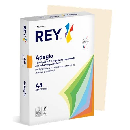 [LIPAD48PE] Kopírovací papír, barevný, A4, 80 g, REY "Adagio", pastelová, slonovina