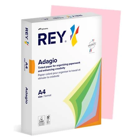 [LIPAD48PR] Kopírovací papír, barevný, A4, 80 g, REY "Adagio", pastelová růžová
