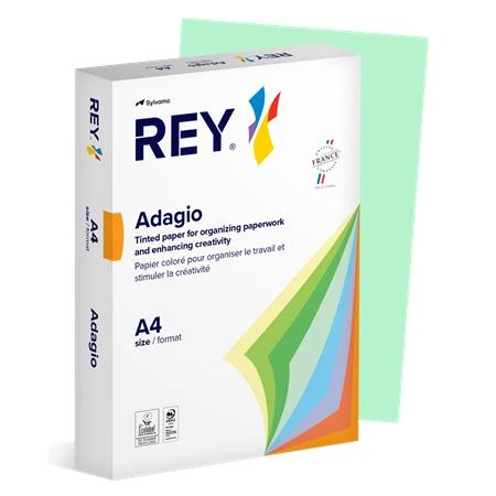 [LIPAD48PZ] Kopírovací papír, barevný, A4, 80 g, REY "Adagio", pastelová zelená